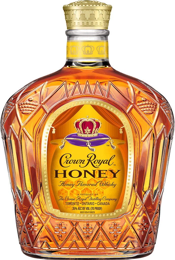 Crown Royal Honey Flavored Whisky Bottle - Blended Canadian Whisky - Crown Royal