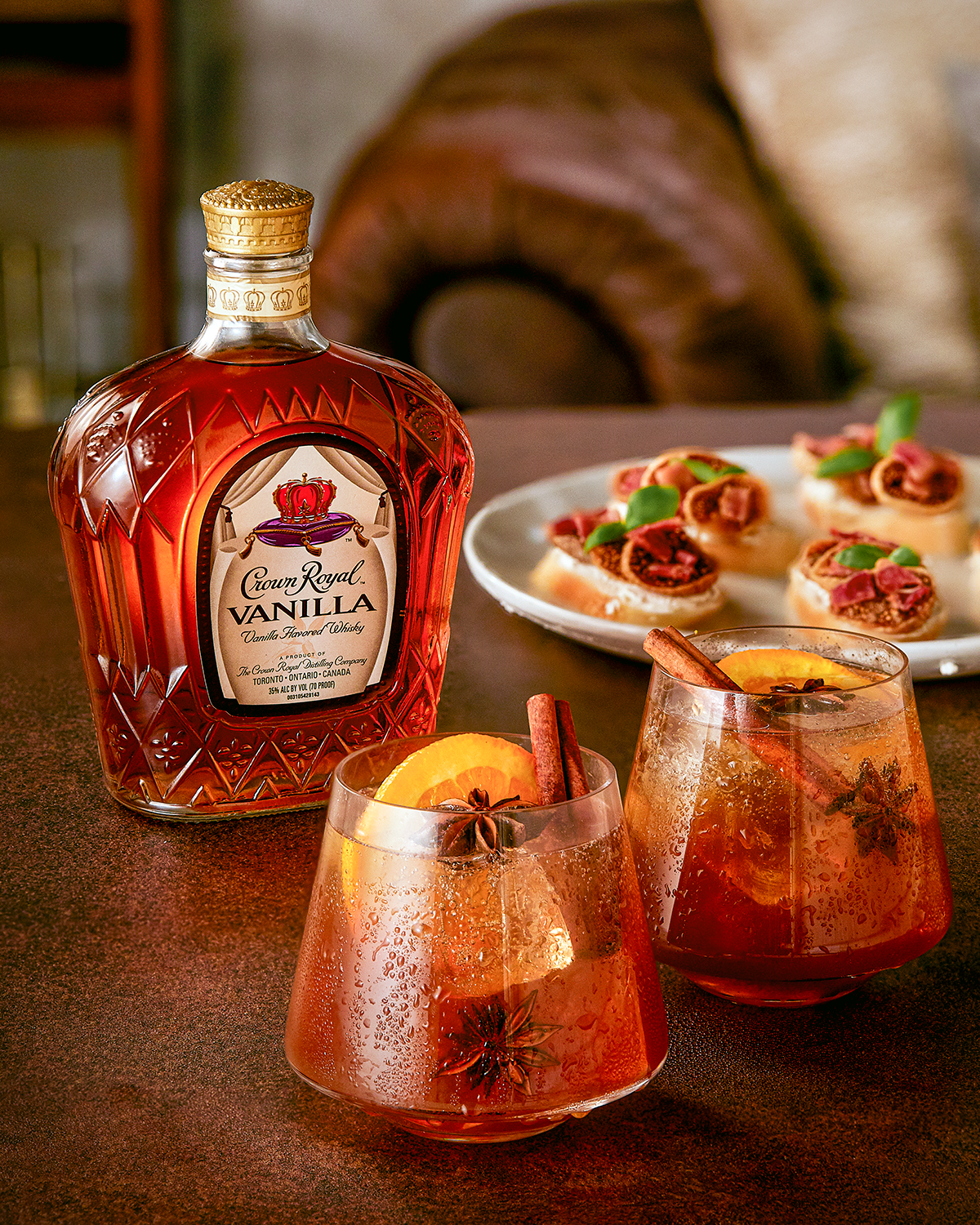 Crown Royal Vanilla Chai Old Fashioned Whisky Cocktail